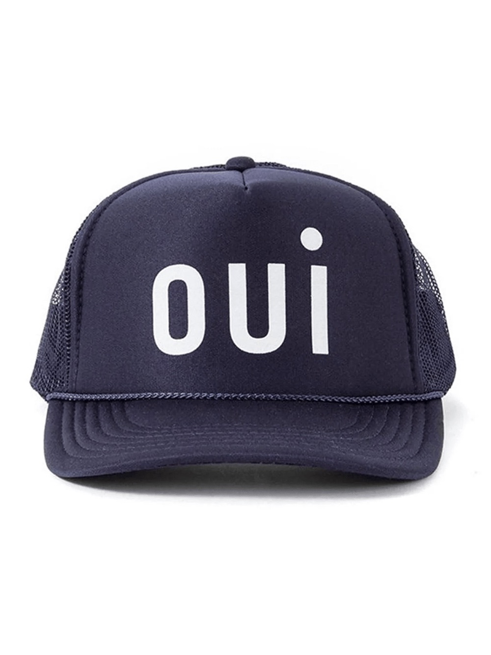 Clare V Oui Mesh Trucker Hat - Navy